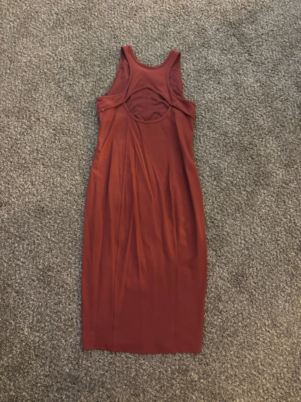 lululemon athletica Sleeveless Midi Dress in Deep Rust